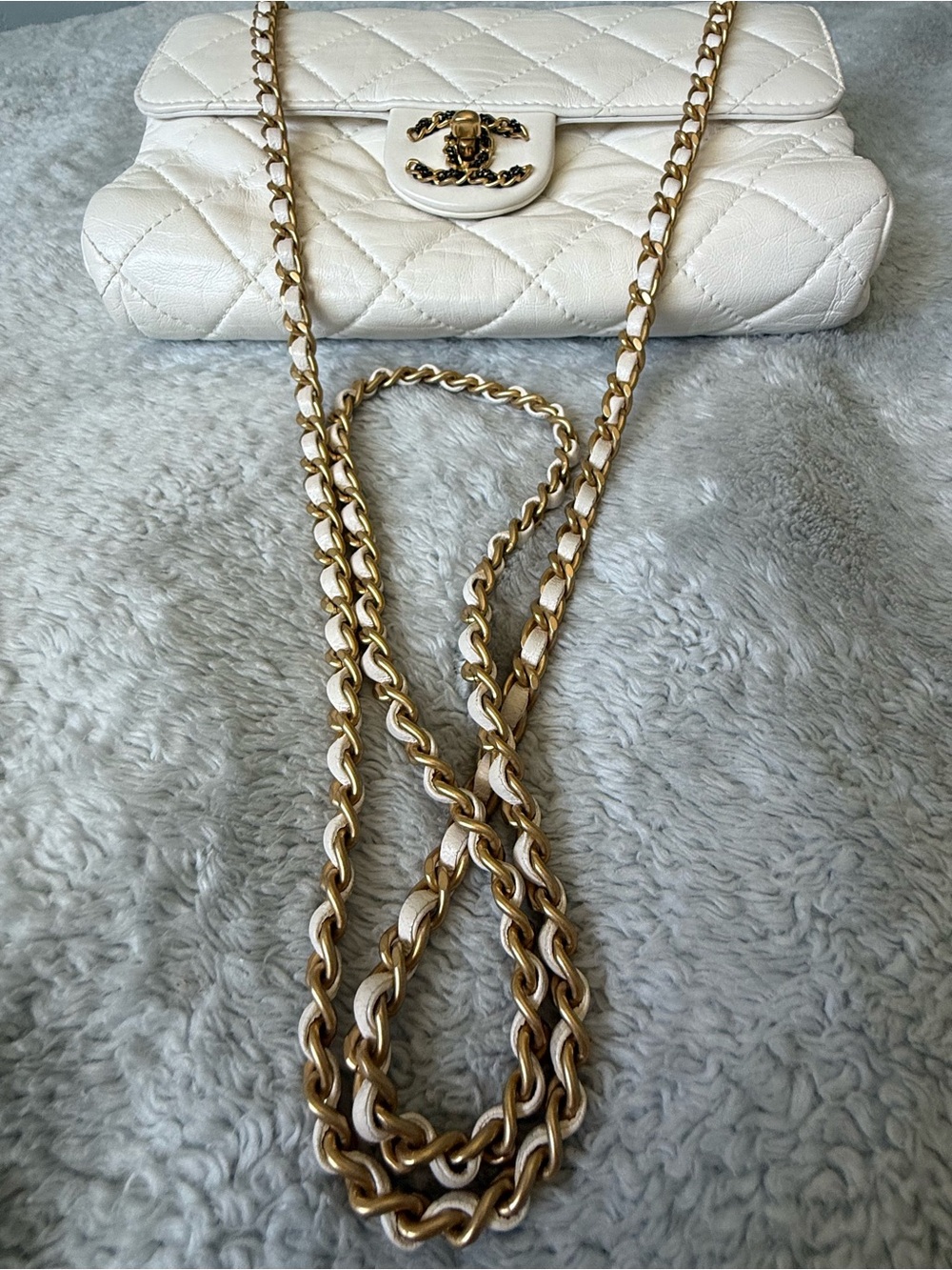 CHANEL Evening Star East/West Flap Bag w/Microchip - Picture 12 of 12
